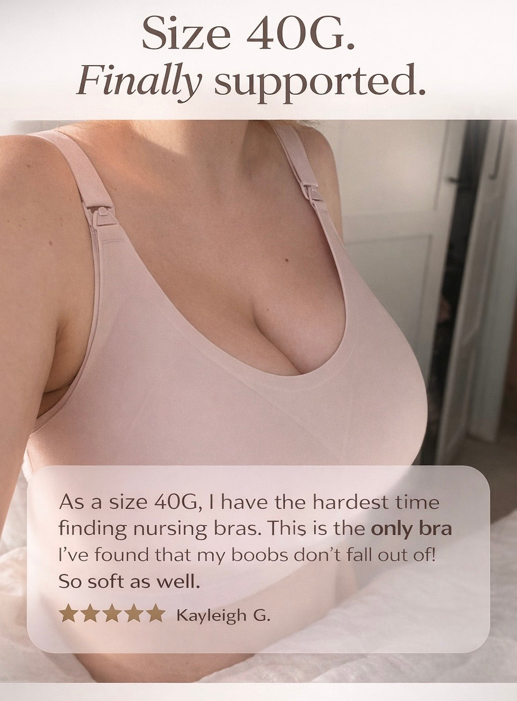 Soft Support Full Cups Cloud Nursing Bra