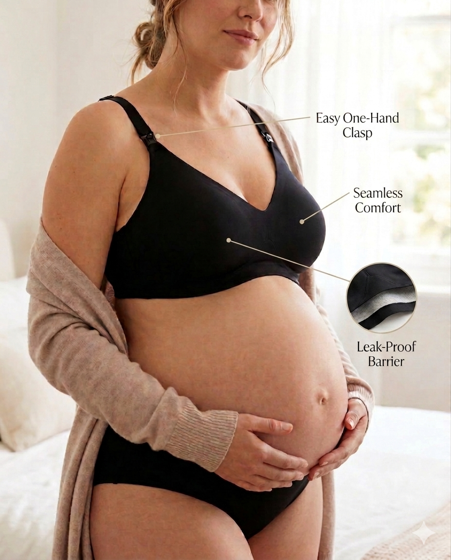 Marbra Leakproof Seamless Nursing Bra Marbra