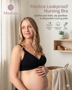 Marbra Leakproof Seamless Nursing Bra Marbra