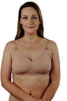 Everyday Seamless Nursing Bra Pink Clay - Nursing Postpartum Bras