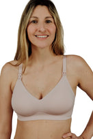 Everyday Seamless Nursing Bra Sand - Nursing Postpartum Bras